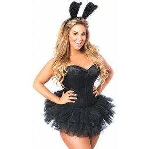 Lavish Tuxedo Bunny Corset Costume